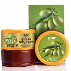 WOW Skin Science Rich Olive Body Butter - No Parabens, Silicones, Mineral Oil & Color - 200 Ml
