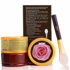 WOW Skin Science Pink Rose Clay Face Mask - 200 Ml