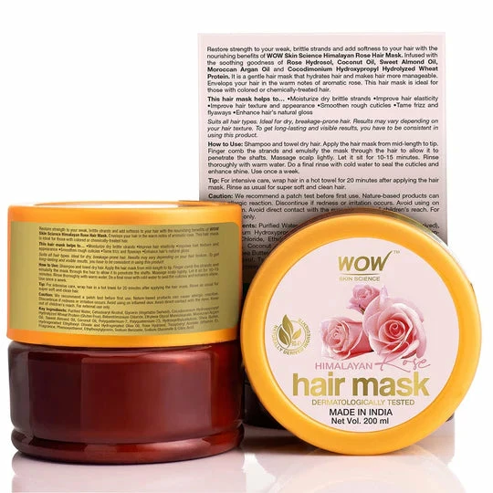 WOW Skin Science Himalayan Rose Hair Mask - 200 Ml