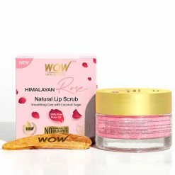 WOW Skin Science New Launch Himalayan Rose Lip Scrub To Exfoliate And Smoothen Chapped & Cracked Lips
