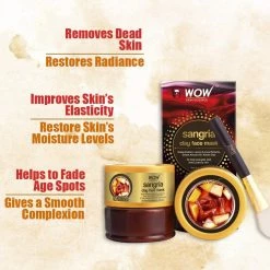 WOW Skin Science Sangria Face Mask For Energizing Dull, Tired, Patchy Skin - For All Skin Types - No Parabens, Sulphate & Mineral Oil - 200 Ml