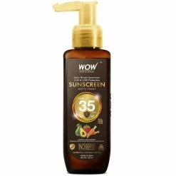 WOW Skin Science Sunscreen Matte Finish - SPF 35 PA++ - Daily Broad Spectrum - UVA &UVB Protection - Quick Absorb - For All Skin Types - No Parabens, Silicones, Mineral Oil, Oxide, Color & Benzophenone - 100 Ml