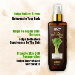 WOW Skin Science Bath & Body Thai Body Massage Oil