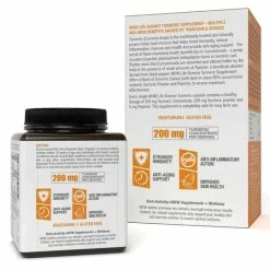 WOW Life Science Nutrition Turmeric Capsules 200mg - 60 Vegetarian Caps