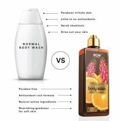 WOW Skin Science Valencia Orange & Ginger Foaming Body Wash Bath & Body