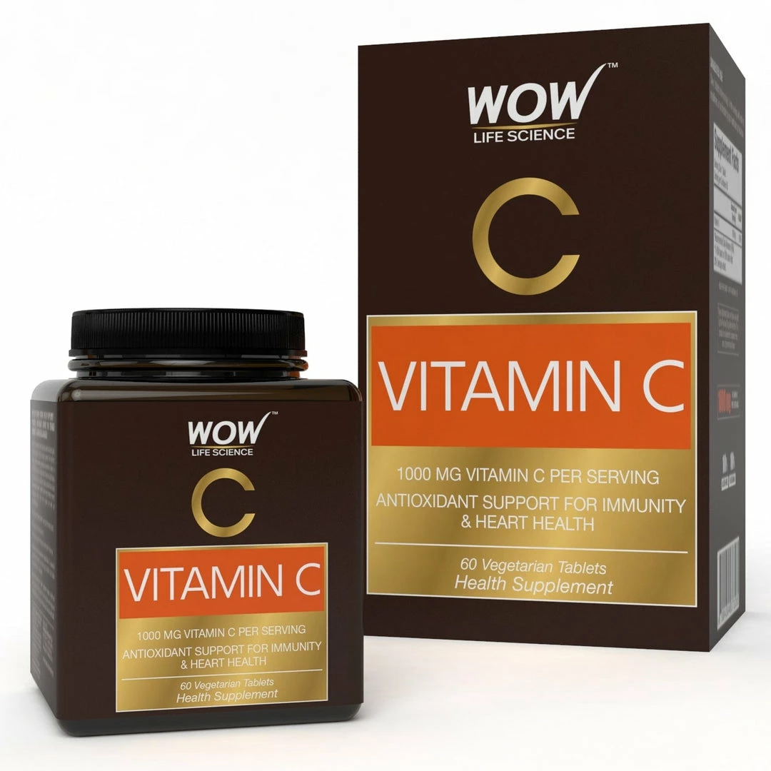 WOW Life Science Nutrition Vitamin C 60 Capsules