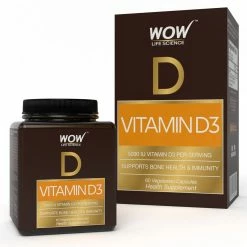 WOW Life Science Nutrition Vitamin D3 60 Capsules