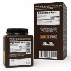 WOW Life Science Nutrition Vitamin D3 60 Capsules