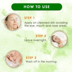 WOW Skin Science Pure Vitamin C Sleeping Night Gel With Aloe Vera - Night Time Aid To Revive Dry, Dull & Aging Skin - Non Sticky - Light & Quick Absorbing - No Parabens, Silicones & Color