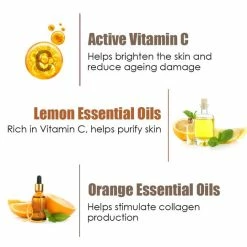 WOW Skin Science Brightening Vitamin C Bathing Bar - With Vitamin C, Lemon & Orange Oils - Pack Of 3