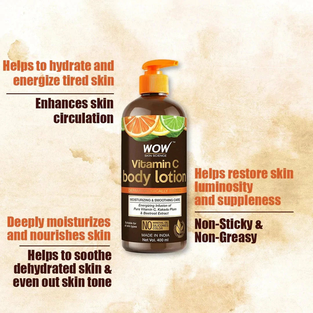 WOW Skin Science Vitamin C Body Lotion Bath & Body