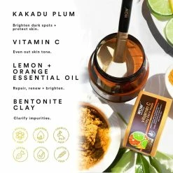 WOW Skin Science Vitamin C Clay Face Mask For Dullness, Skin Brightening & Pore Cleansing - For All Skin Types - 200ml