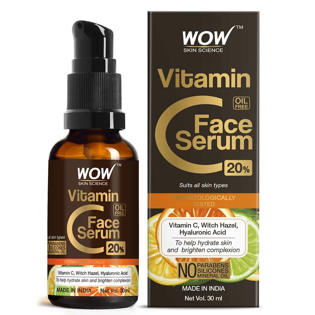 WOW Skin Science Vitamin C Serum For Face - For Skin Brightening And Hydration - Genuine 20%