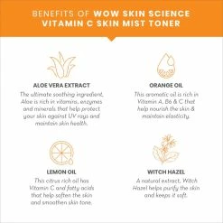 WOW Skin Science Vitamin C Skin Toner For Face - Brightens And Refreshes Your Skin - For All Skin Type