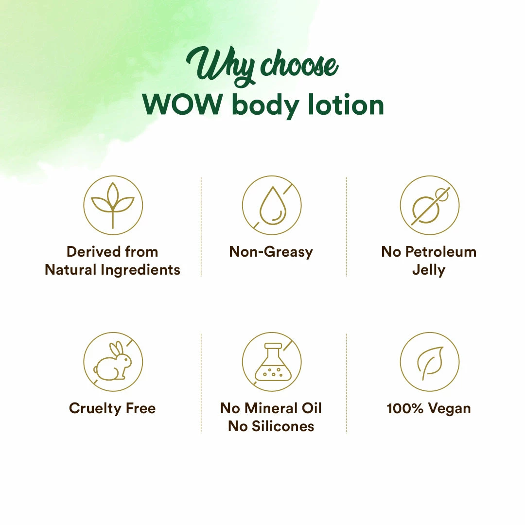 WOW Skin Science Aloe Vera Body Lotion (Ultra Light) For Dry Skin Bath & Body