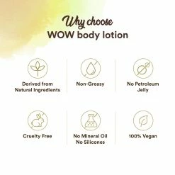 Wow Skin Science Bath & Body Coconut Milk & Argan Oil Body Lotion - Medium Hydration - No Mineral Oil, Parabens, Silicones, Color & PG