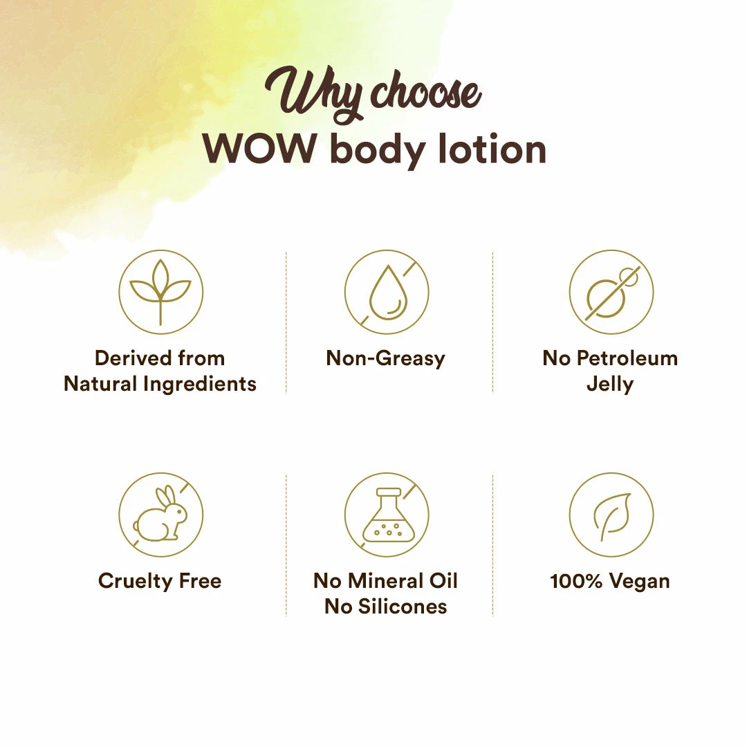 Wow Skin Science Bath & Body Coconut Milk & Argan Oil Body Lotion - Medium Hydration - No Mineral Oil, Parabens, Silicones, Color & PG